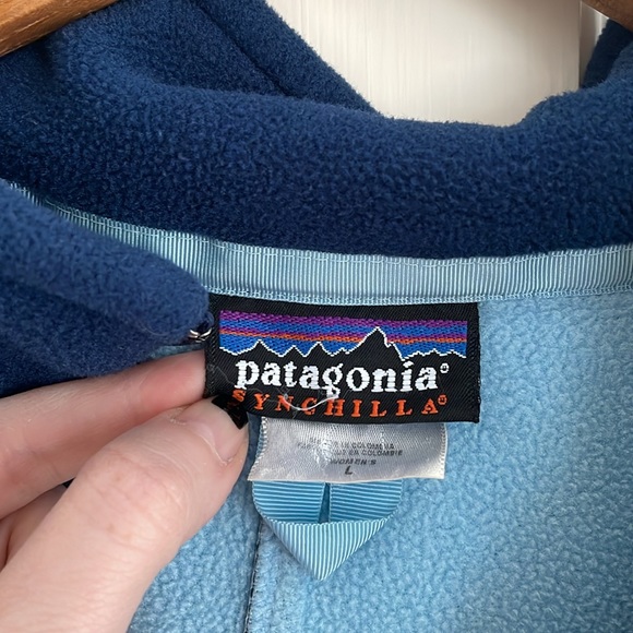 Patagonia Synchilla Blue Fleece Zip Up Jacket - Picture 2 of 5